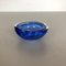 Organic Blue Murano Glass Bowl, Italy, 1970s 3