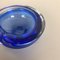 Organic Blue Murano Glass Bowl, Italy, 1970s 6
