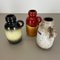 Fat Lava Supercolor Vases from Scheurich, Germany, 1970s, Set of 3 14