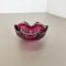 Large Pink Murano Bubble Glass Bowl, Italy, 1970s 5