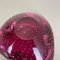 Große rosa Murano Bubble Glasschale, Italien, 1970er 17