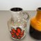 Vintage Pottery Fat Lava Multicolor Vasen von Scheurich, Deutschland, 5er Set 6