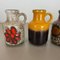 Vintage Pottery Fat Lava Multicolor Vases from Scheurich, Germany, Set of 5, Image 4