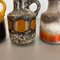 Vasi Fat Lava vintage in ceramica di Scheurich, Germania, set di 5, Immagine 10
