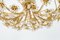 Gilt Brass Cut-Glass Flower Chandelier by Palwa, Germany, 1970s, Image 8