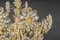 Blumen-Kronleuchter aus vergoldetem Messing & geschliffenem Glas von Palwa, Deutschland, 1970er 13