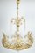 Large Brass and Crystal Chandelier from Palwa, Germany, 1970s 2