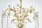 Large Brass and Crystal Chandelier from Palwa, Germany, 1970s, Image 6