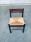 Mid-Century Modern Design Wengé & Paper Cord Dining Chair Set, 1960s, Set of 6 5