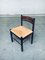Mid-Century Modern Design Wengé & Paper Cord Dining Chair Set, 1960s, Set of 6 6