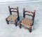 Mid-Century French Low Rush Chairs by Charles Dudouyt, 1950s, Set of 2 9