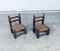 Niedrige französische Mid-Century Stühle von Charles Dudouyt, 1950er, 2er Set 15