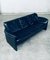Postmodern Design Dutch Black Leather Three Seater Sofa by Leolux, 1980s 10