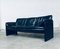 Postmodern Design Dutch Black Leather Three Seater Sofa by Leolux, 1980s 17