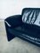 Postmodern Design Dutch Black Leather Three Seater Sofa by Leolux, 1980s 4
