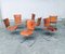 Postmodern Italian Design Leather Dining Chair Set by Segis, 1990s, Set of 7 26