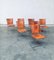 Set de Chaises de Salle à Manger Postmodernes en Cuir par Segis, Italie, 1990s, Set de 7 34