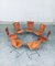 Postmodern Italian Design Leather Dining Chair Set by Segis, 1990s, Set of 7, Image 28