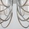 Space Age Italian Chandelier with Murano Glass Ombre Shades, 1970s 9