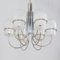 Space Age Italian Chandelier with Murano Glass Ombre Shades, 1970s 3