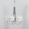 Space Age Italian Chandelier with Murano Glass Ombre Shades, 1970s 1