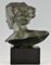 Georges Gori, Art Deco Büste des Fliegers Jean Mermoz, 1930, Bronze 8