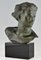 Georges Gori, Art Deco Bust of the Aviator Jean Mermoz, 1930, Bronze 5