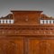 Large Antique Italian Victorian Pine Walnut Bench Pew Hall Settle, 1850s, Image 7