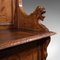 Large Antique Italian Victorian Pine Walnut Bench Pew Hall Settle, 1850s, Image 10