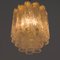 Italian Murano Hexagonal Hand Blown Glasses Chandelier by Paolo Venini, 1960s, Image 4