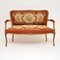 Antique French Needlepoint 2-Seat Salon Sofa, Image 1