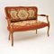 Antique French Needlepoint 2-Seat Salon Sofa, Image 2