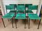 Grüner Pallis 150 Stuhl von Giandomenico Belotti für Alias, 1950er, 6er Set 8