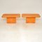 Vintage Lacquered Parchment Side Tables from Aldo Tura, Set of 2 1
