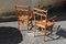 Chaises en Bambou et Laiton, Italie, 1950s, Set de 2 3