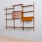 Mid-Century Danish Teak Wall Unit with Magazine Shelf and Glass Cabinet by Poul Cadovius for Cado, 1970s 5