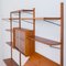 Mid-Century Danish Teak Wall Unit with Magazine Shelf and Glass Cabinet by Poul Cadovius for Cado, 1970s 8