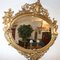 Großer antiker französischer Spiegel mit vergoldetem Holzrahmen 2