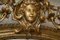 Espejo francés antiguo grande de madera dorada, Imagen 5