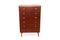 Swedish Teak Dresser Tallboy, 1950s, Image 1