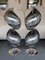 French Metal Spiral Lamps by Henri Mathieu, 1970s, Set of 2, Image 1