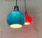 Mid-Century German Ah Glass Pendant Lamp from Peill & Putzler, Set of 2, Image 16