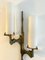 French Gilt Bronze and Opaline Glass Sconces by Maison Arlus, 1960s, Set of 2 7