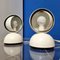Mid-Century White Eclisse Table Lamps by Vico Magistretti for Artemide, 1970s, Set of 2 2