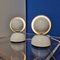 Mid-Century White Eclisse Table Lamps by Vico Magistretti for Artemide, 1970s, Set of 2 3