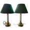 Lampes de Bureau Vintage en Laiton, Set de 2 1