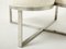 French Brushed Steel and Wool Bouclé Bench Ottoman, 1970s, Image 3