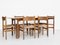 Midcentury Danish dining set in oak by Hans Wegner 1960s, Image 1