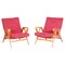 Mid-Century Salmon Armchairs by Tatra Pravenec, Czechia, 1950s, Set of 2, Image 1