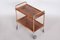 Art Deco Serving Trolley in Walnut and Steel from Thonet, 1930s, Image 6
